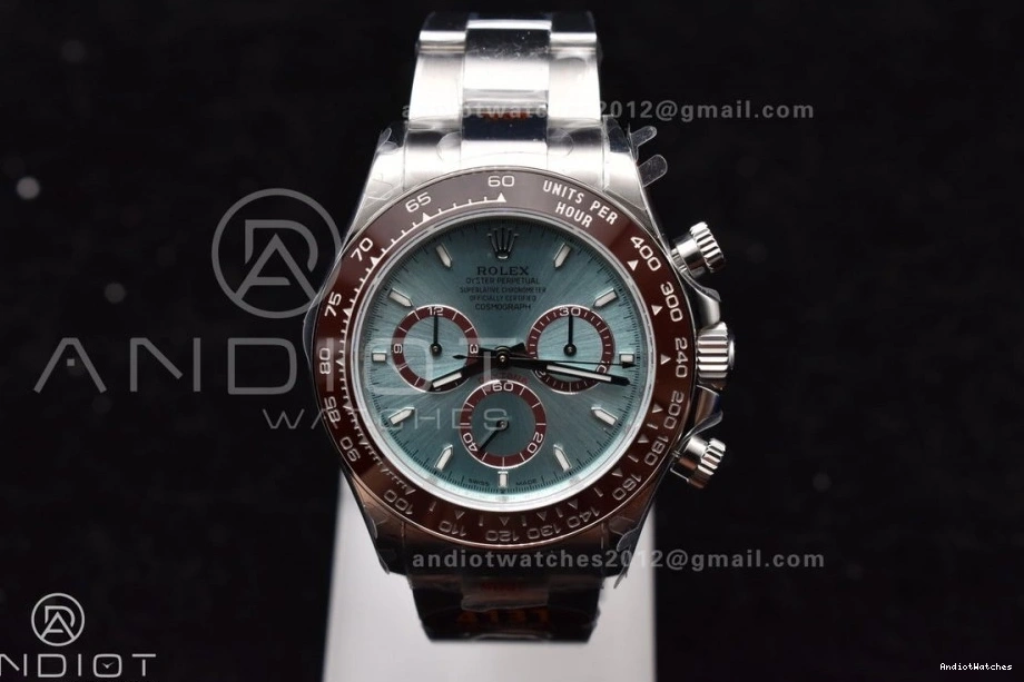 QF Daytona Braclet on 126506 Dial Stick YG V 1:1 Best Edition Breathable Ice Marker SS 791 SH4131 Blue 0814